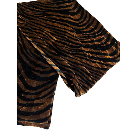 Rectangular Velvet  Zebra Animal Print Scarf - Picture 1 of 4
